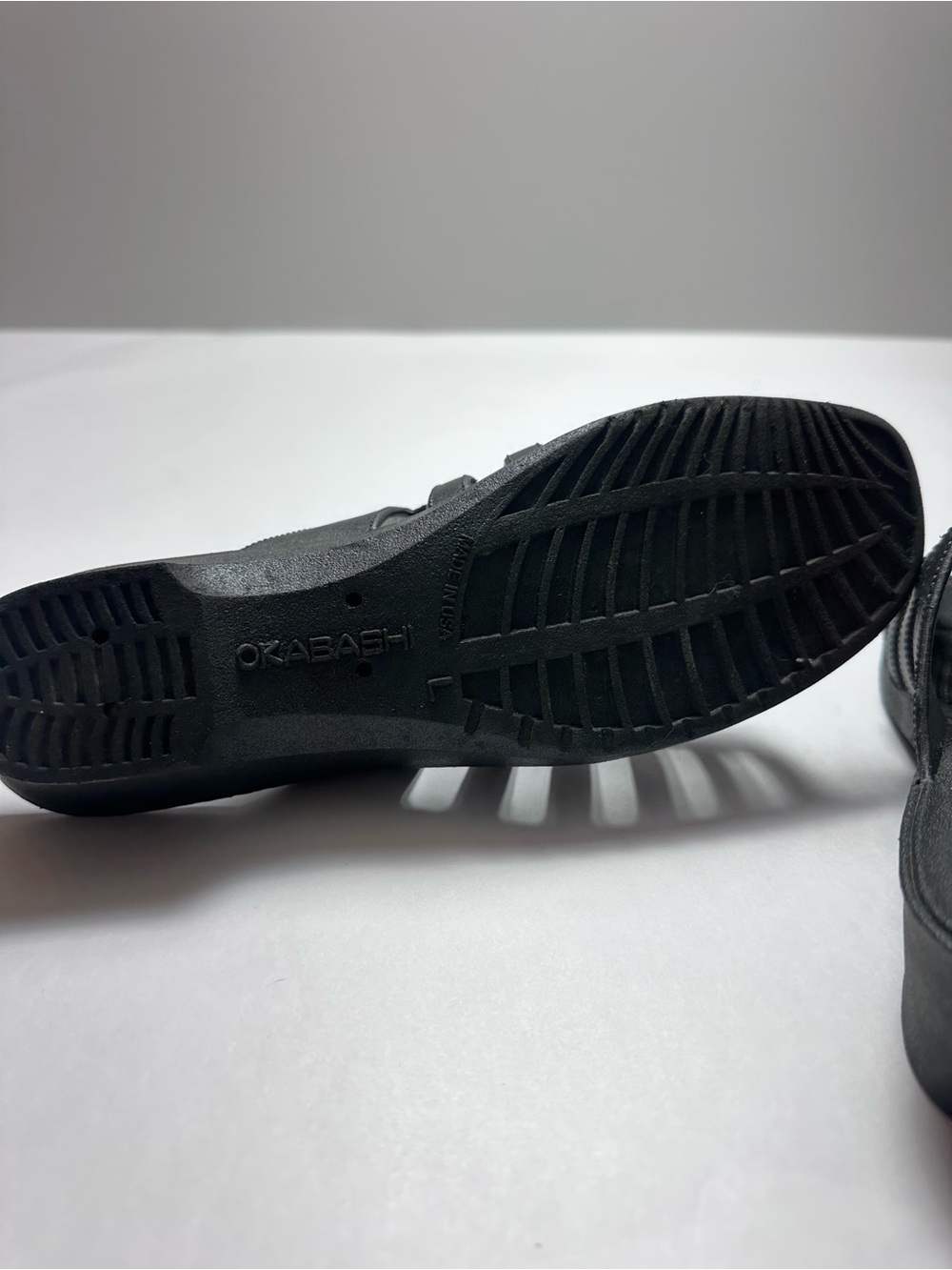 Okabashi Black Comfort Slide Sandals Strappy Mule Made USA Women’s L - Picture 5 of 9